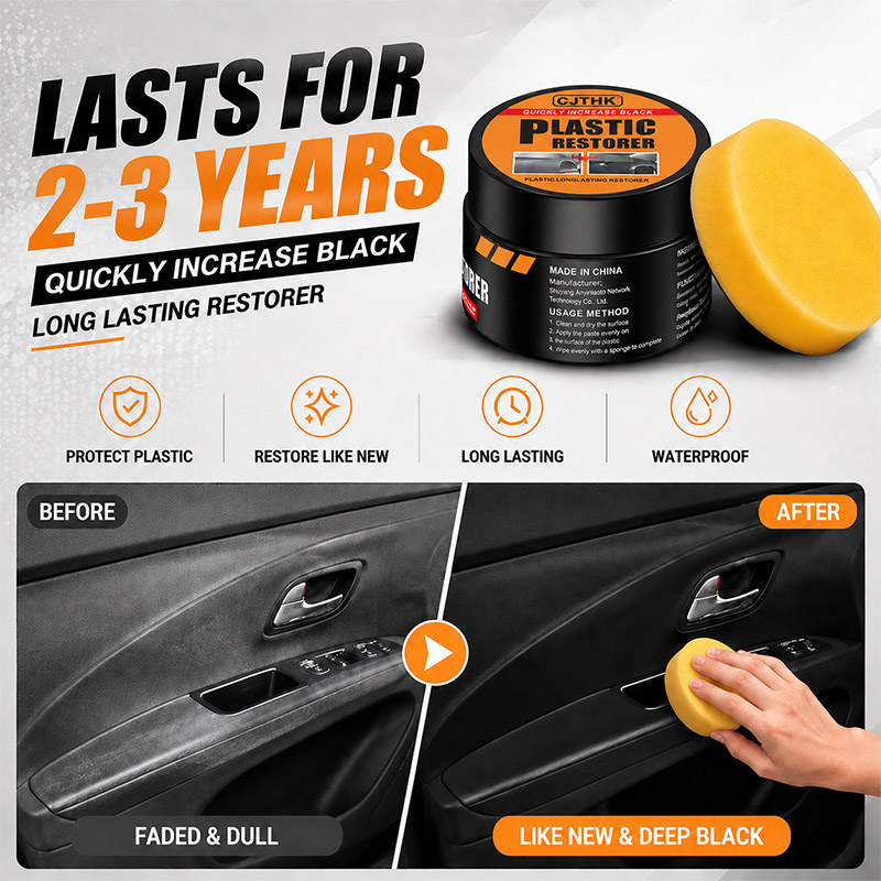 Leather Cleaner Interior - Agent de rénovation pour plastiques automobiles,